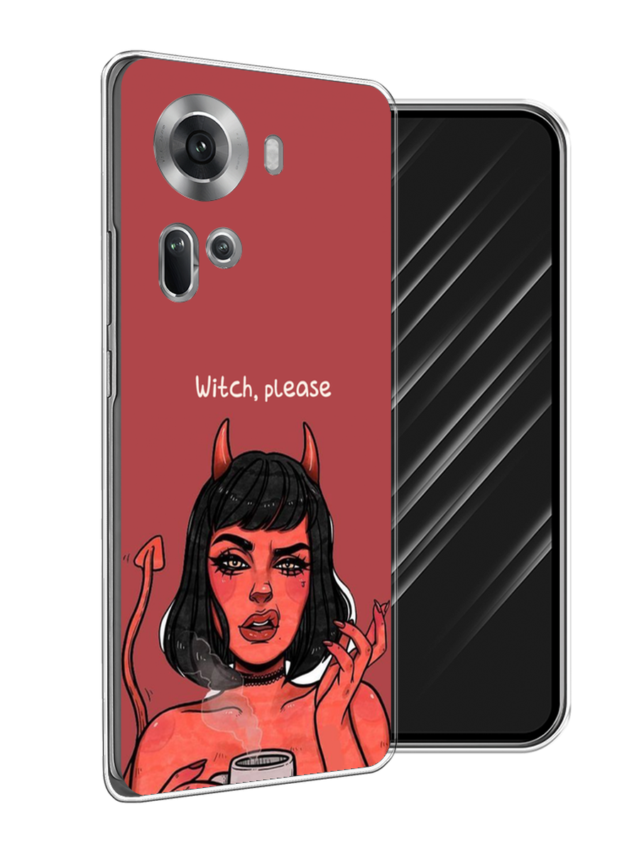

Чехол Awog на Oppo Reno 11 (Global) "Evil Girl", Бордовый;черный, 2515850-1