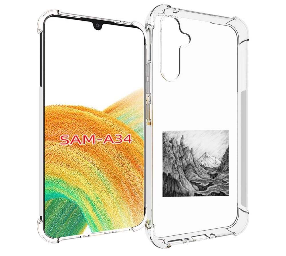 

Чехол MyPads Ямакаса Мияги и Энди Панда для Samsung Galaxy A34, Tocco