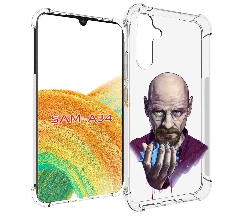 

Чехол MyPads Хайзенберг для Samsung Galaxy A34, Tocco