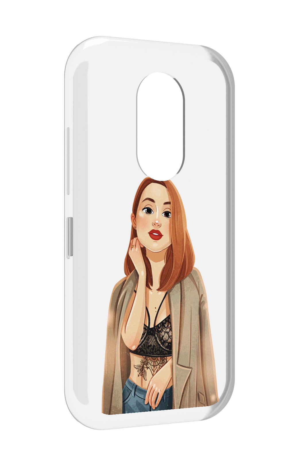 

Чехол MyPads девушка-в-кружевном-2 для Doogee S61 / S61 Pro, Прозрачный, Tocco