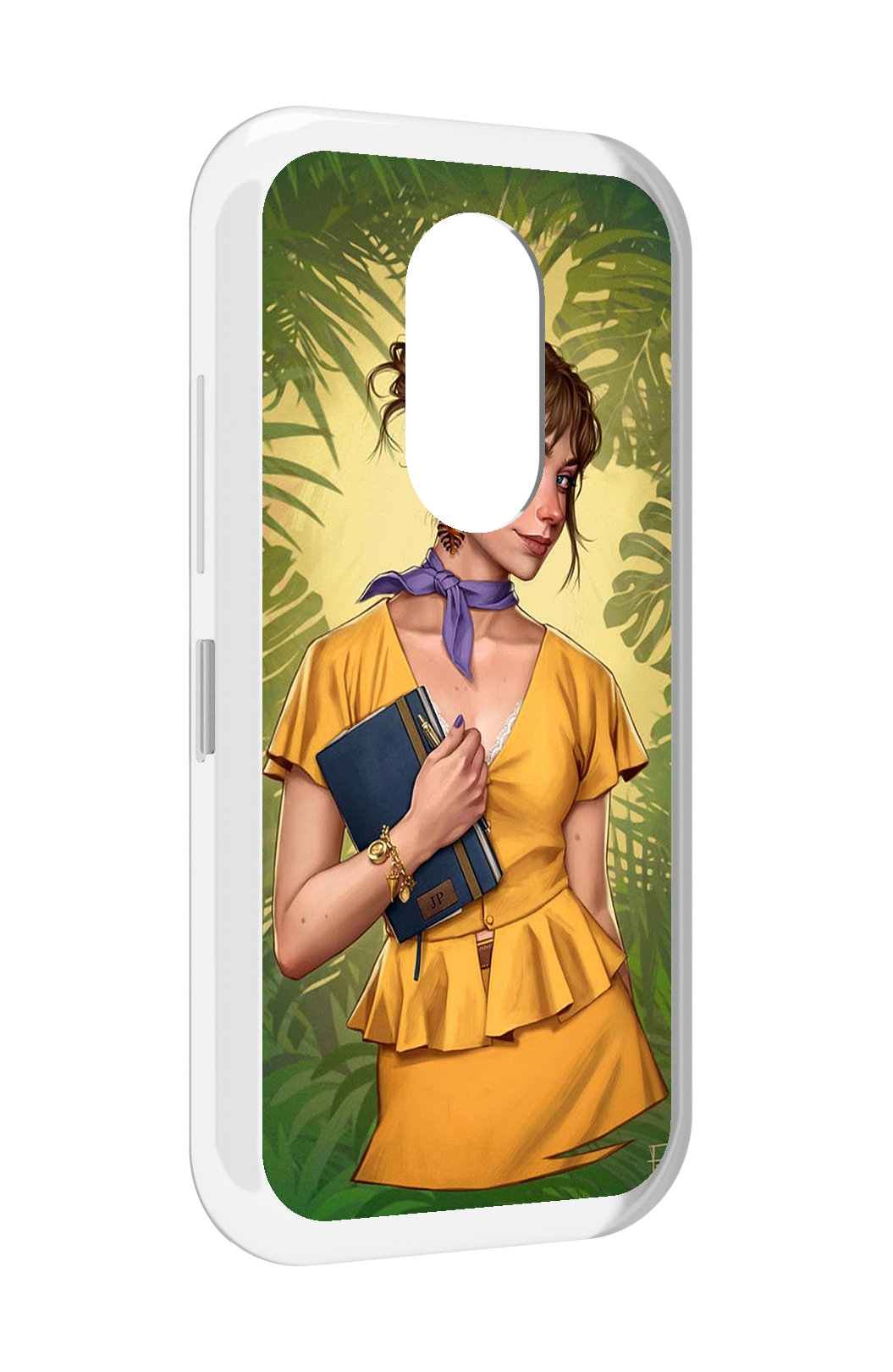 

Чехол MyPads девушка-в-зелени женский для Doogee S61 / S61 Pro, Прозрачный, Tocco
