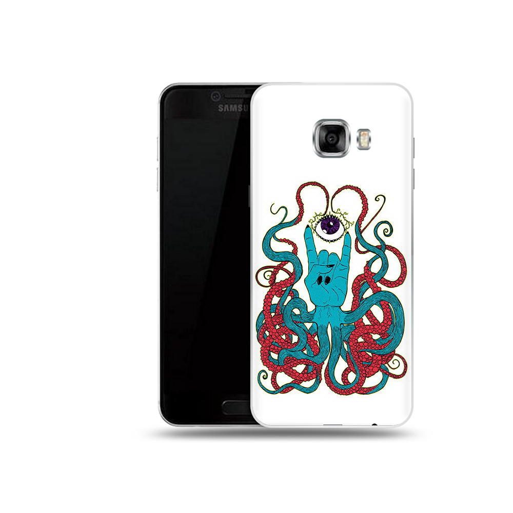 

Чехол MyPads Tocco для Samsung Galaxy C5 (2016) осьминог-рука абстракция, Прозрачный, Tocco