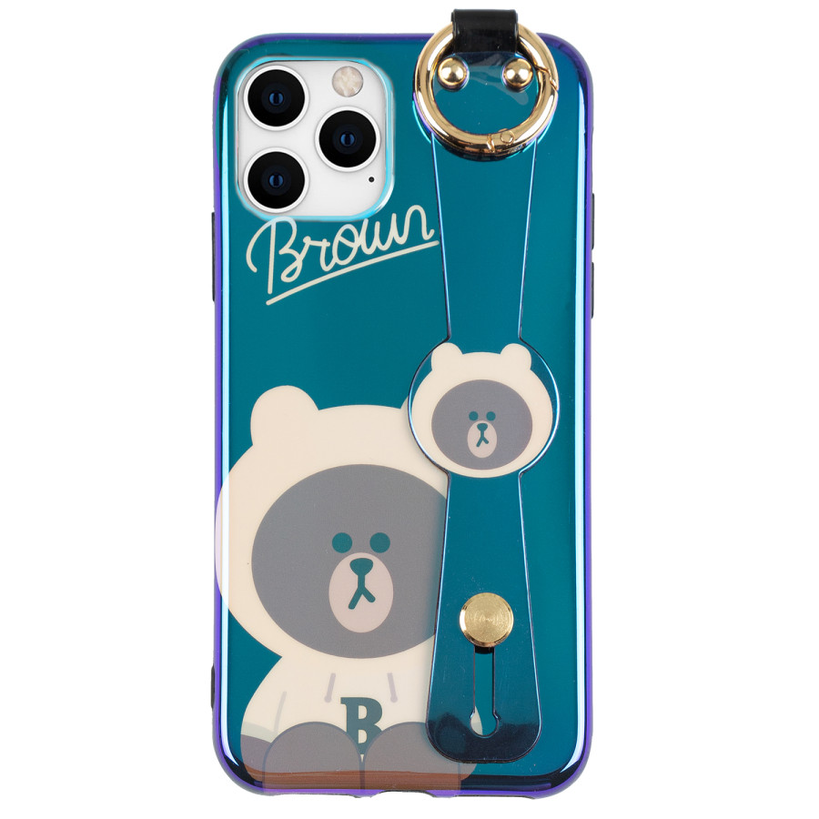 фото Чехол для iphone 11 brown из серии line friends, shine blue