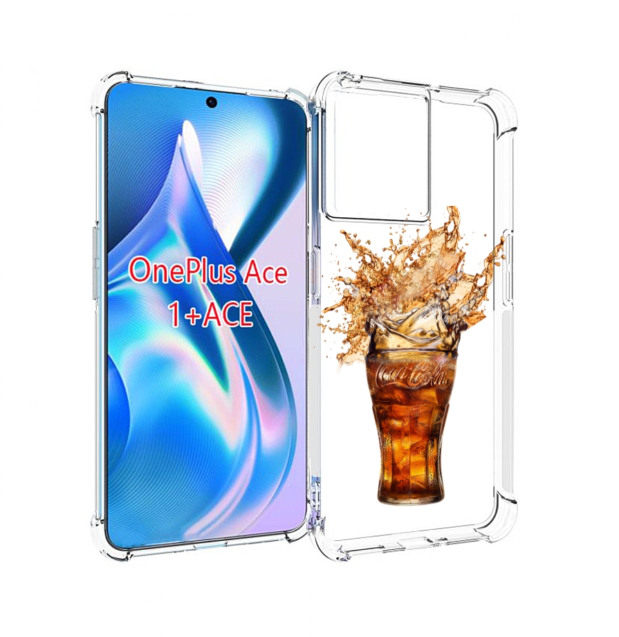 

Чехол MyPads Кола-в-стакане для OnePlus Ace, Прозрачный, Tocco