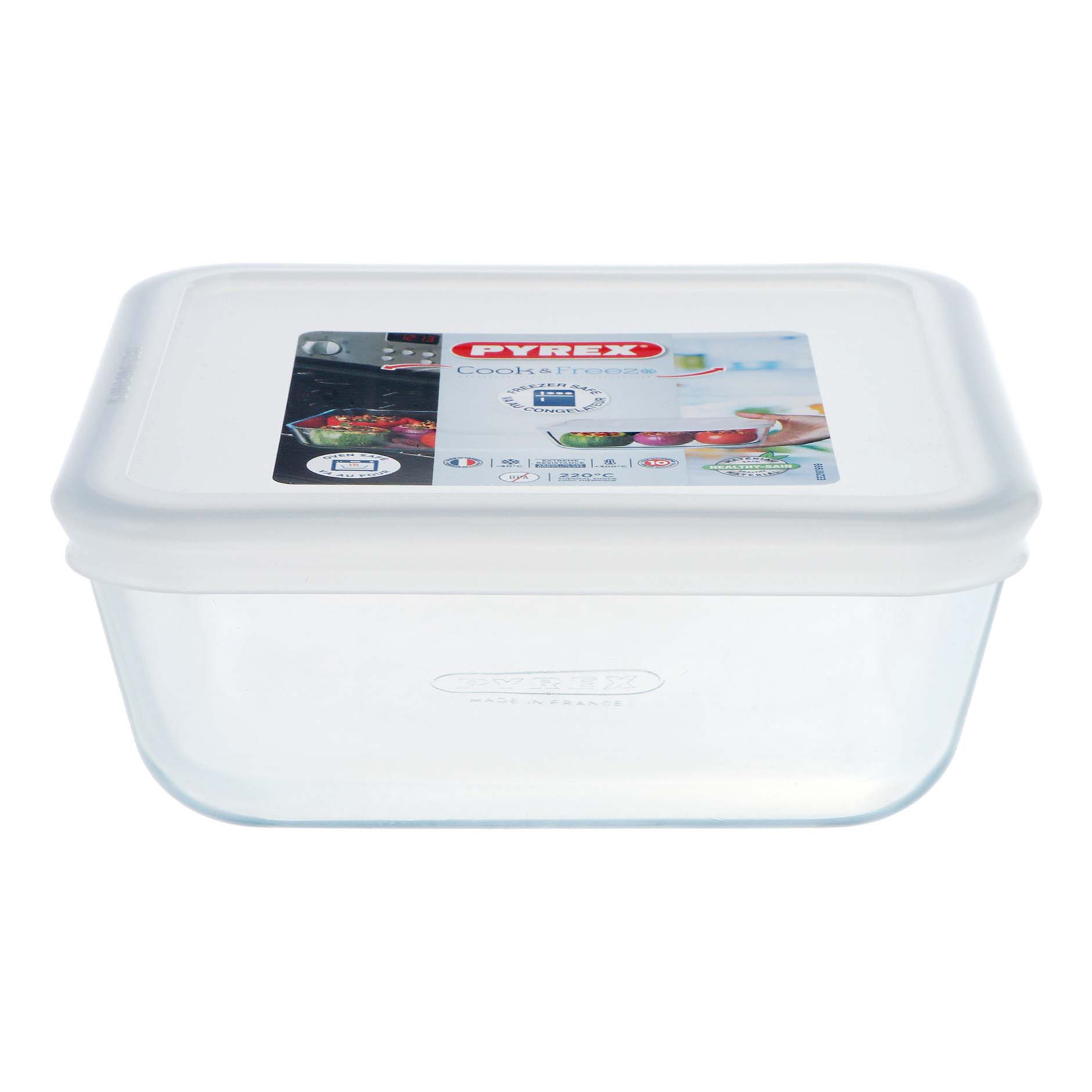 Контейнер Pyrex стеклянный 20x20x5 см