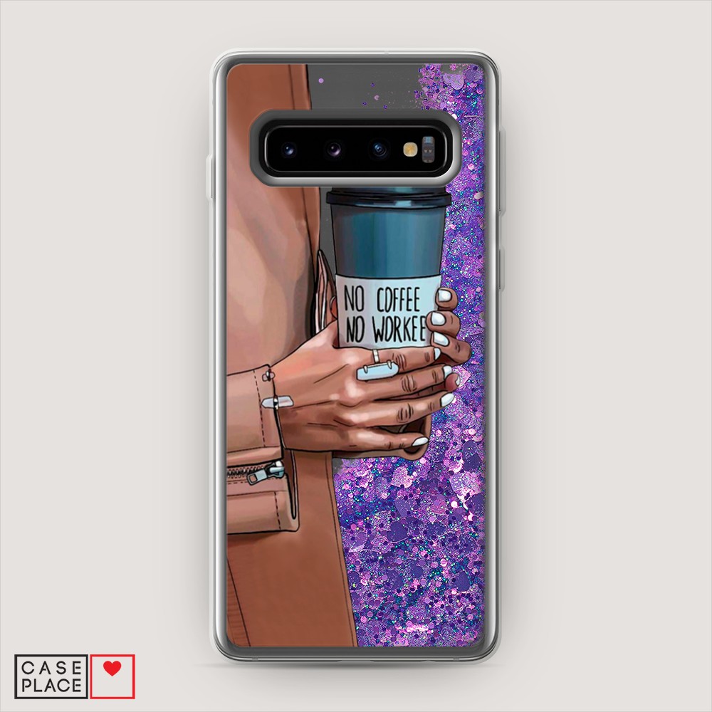 

Чехол Awog на Samsung Galaxy S10 "No coffee", Разноцветный, 27092-1