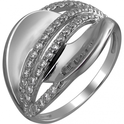 

Кольцо из серебра с фианитом р. 18,5 Эстет 01К159740, 01К159740