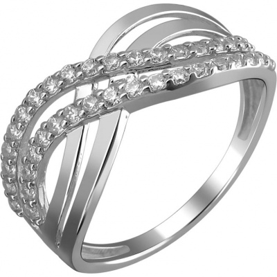 

Кольцо из серебра с фианитом р. 18 Эстет 01К159732, 01К159732