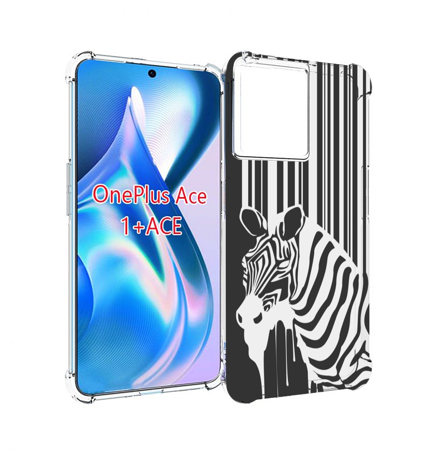 

Чехол MyPads Зебра для OnePlus Ace, Прозрачный, Tocco
