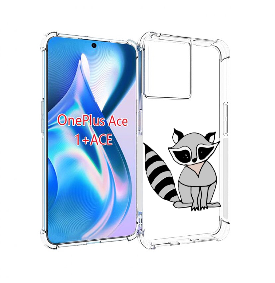 

Чехол MyPads Енотик для OnePlus Ace, Прозрачный, Tocco