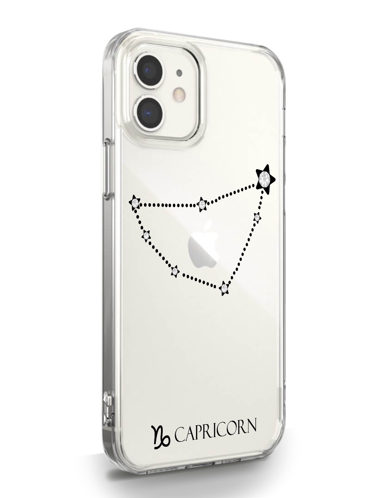 фото Чехол musthavecase для iphone 12 mini знак зодиака козерог прозрачный