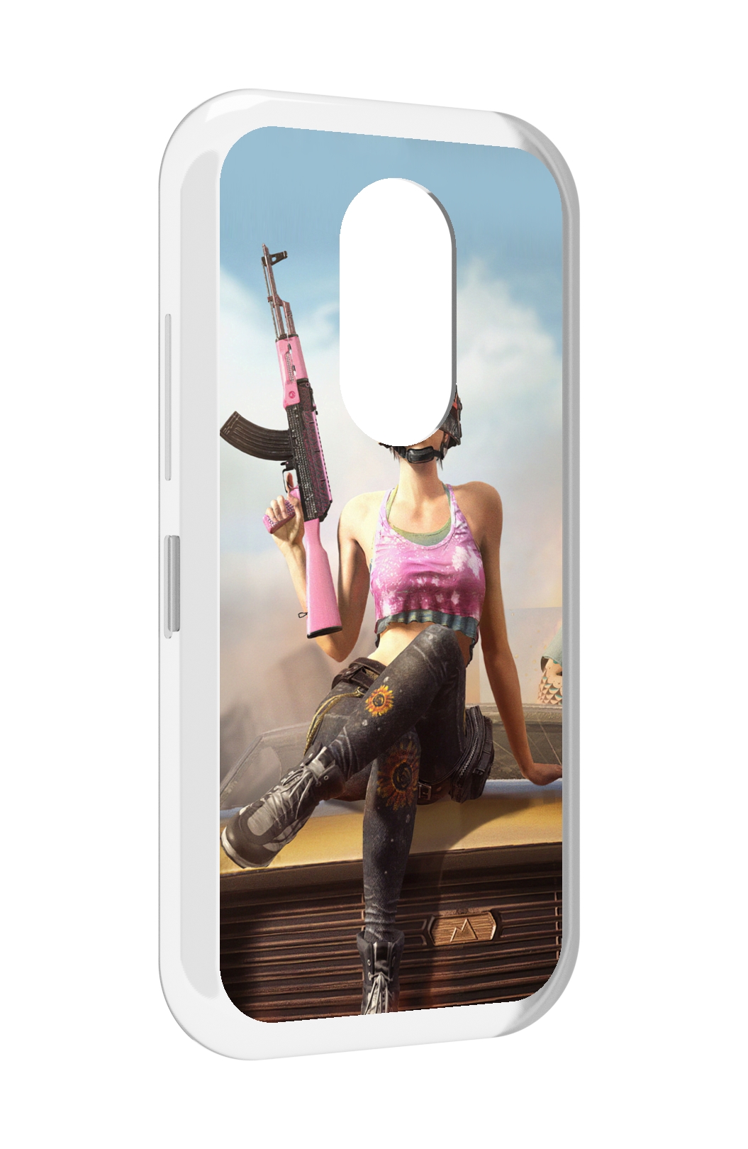 

Чехол MyPads девушка из PUBG для Doogee S61 / S61 Pro, Прозрачный, Tocco
