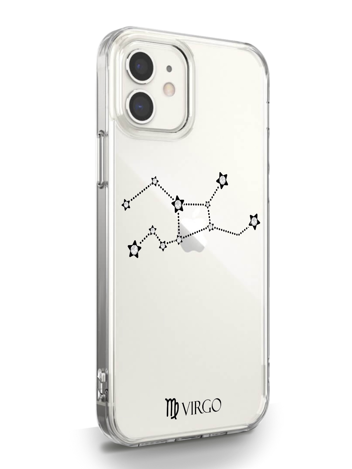 фото Чехол musthavecase для iphone 12 mini знак зодиака дева прозрачный