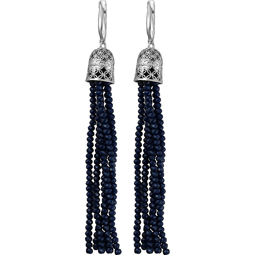 

Серьги женские из серебра Эстет 01С2511170-24, swarovski, 01С2511170-24