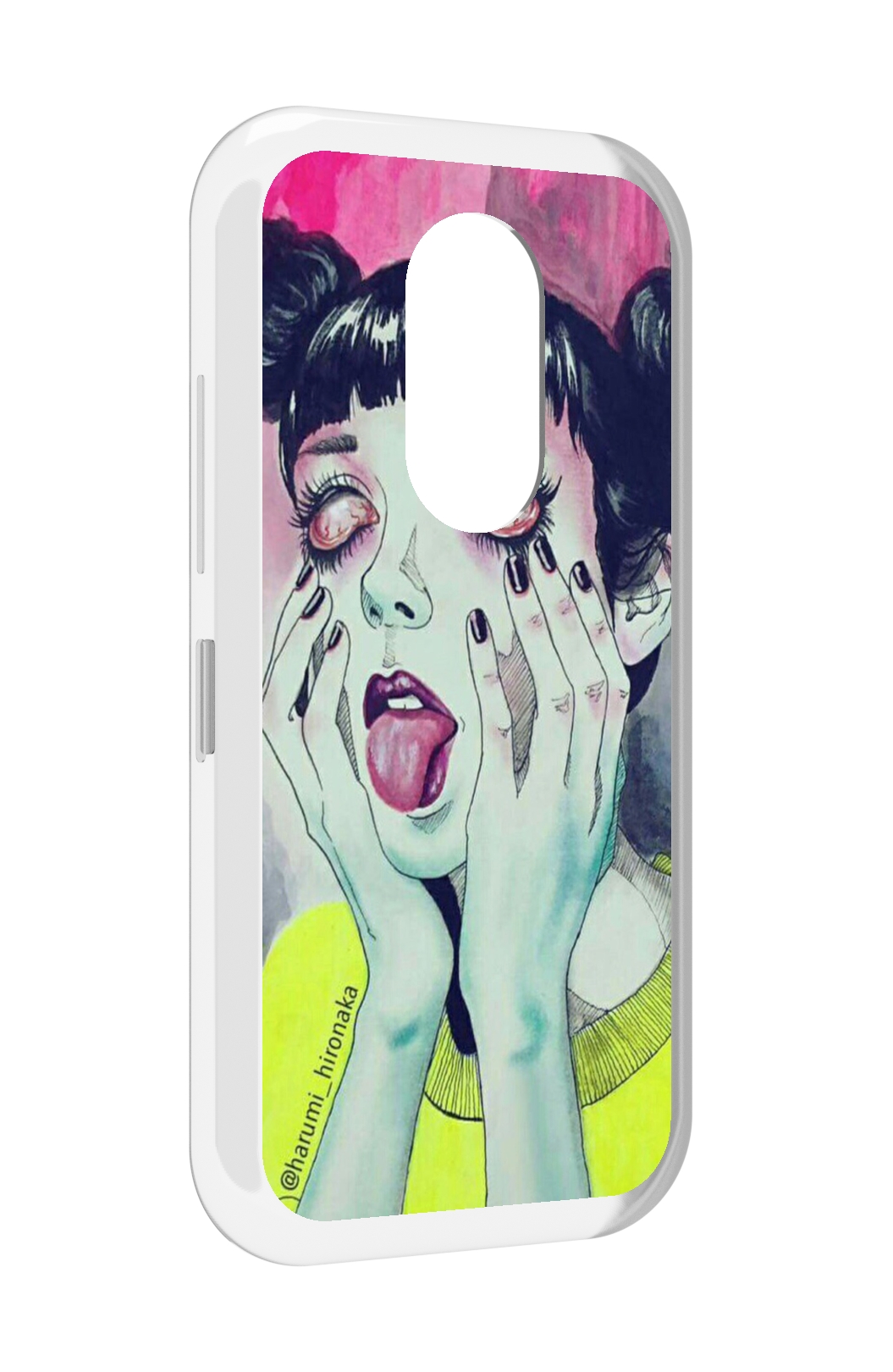 

Чехол MyPads девушка без зрачков для Doogee S61 / S61 Pro, Прозрачный, Tocco