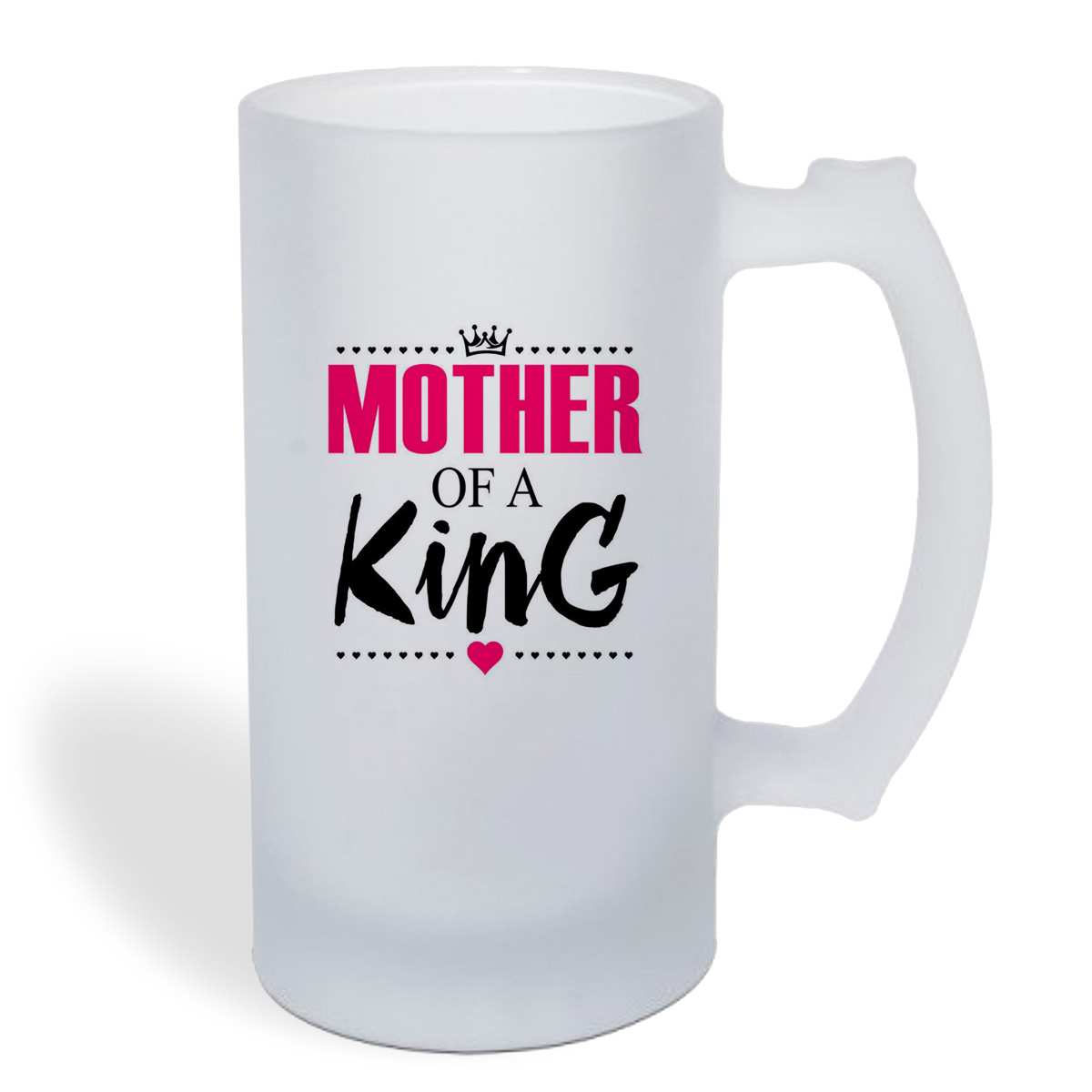 

Кружка пивная CoolPodarok Прикол. Семья. Mother of a king. Мама короля