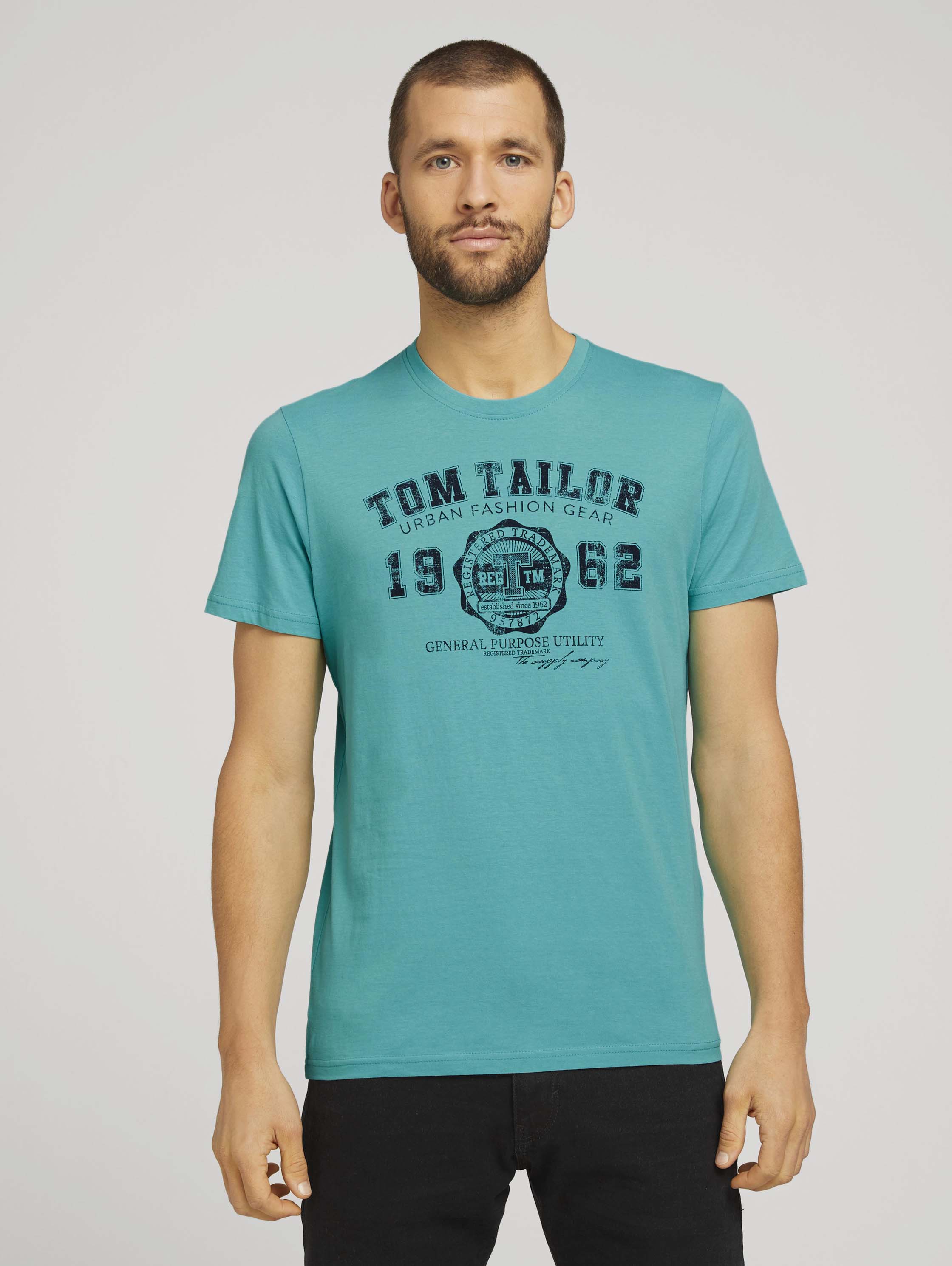 

Футболка мужская 1008637 TOM TAILOR бирюзовая XL