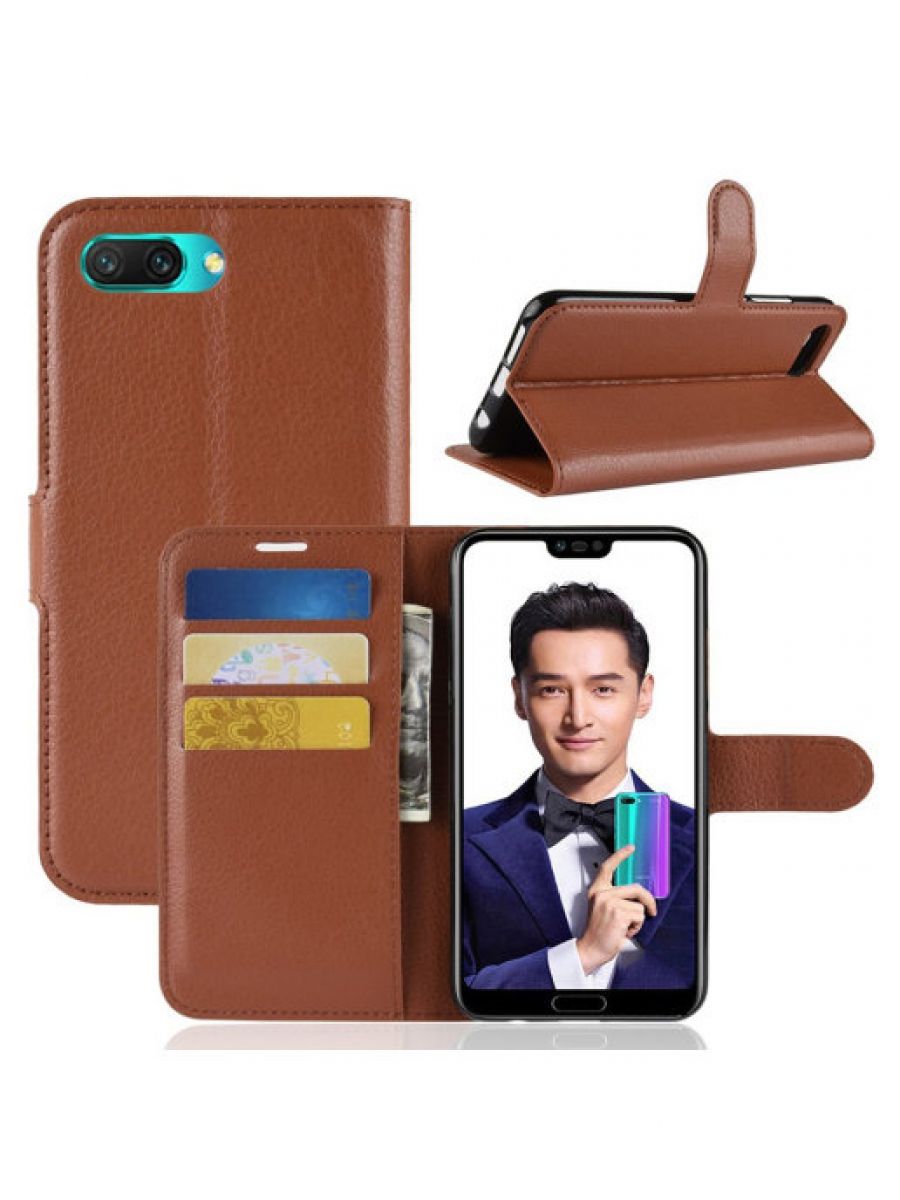 

Brodef Wallet Чехол книжка кошелек для Honor 10 фиолетовый