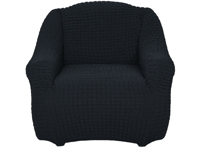 фото Чехол на кресло без оборки venera, цвет тёмно-серый