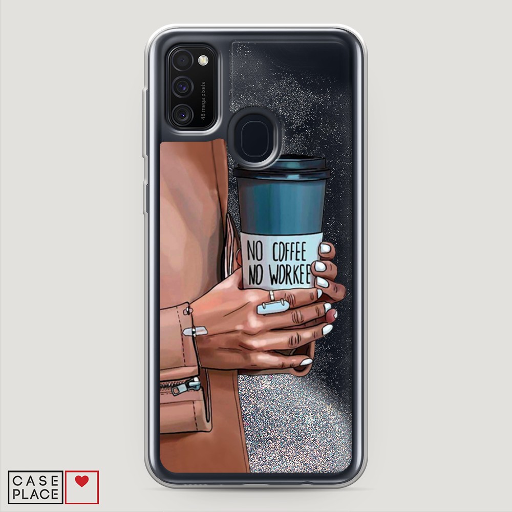 

Чехол Awog на Samsung Galaxy M21 "No coffee", Разноцветный, 29791-1