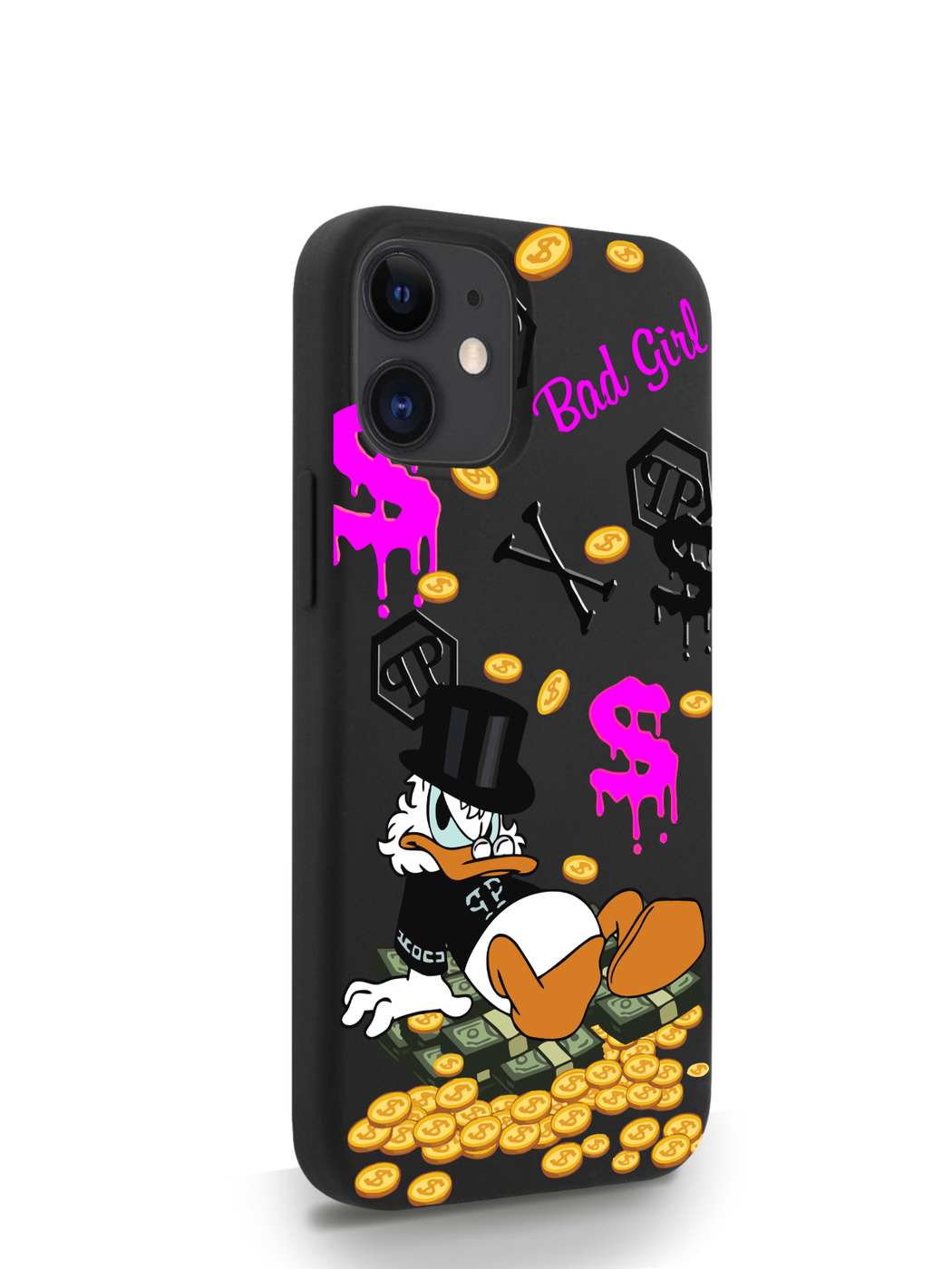 фото Чехол musthavecase для iphone 12 mini богатая утка bad girl черный