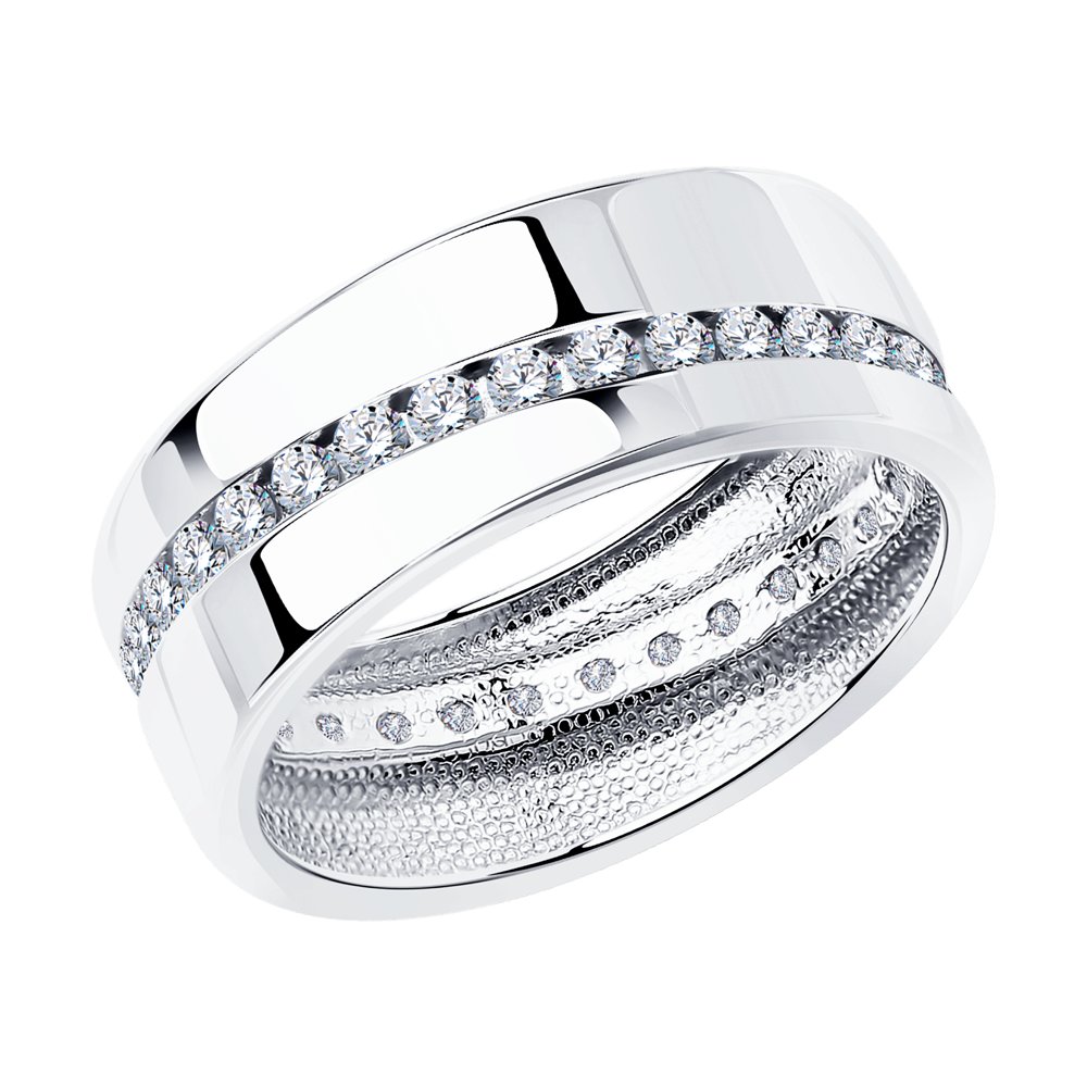 

Кольцо из серебра р. 15 SOKOLOV 94110027, фианит, 94110027
