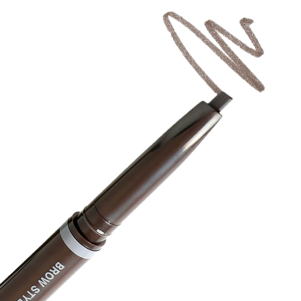 фото Автоматический карандаш для бровей с щеточкой mizon brow styling pencil серый, 0,35 г