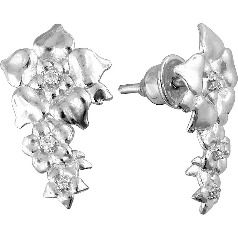 

Серьги женские из серебра Золотые купола А16С151253, фианит, А16С151253