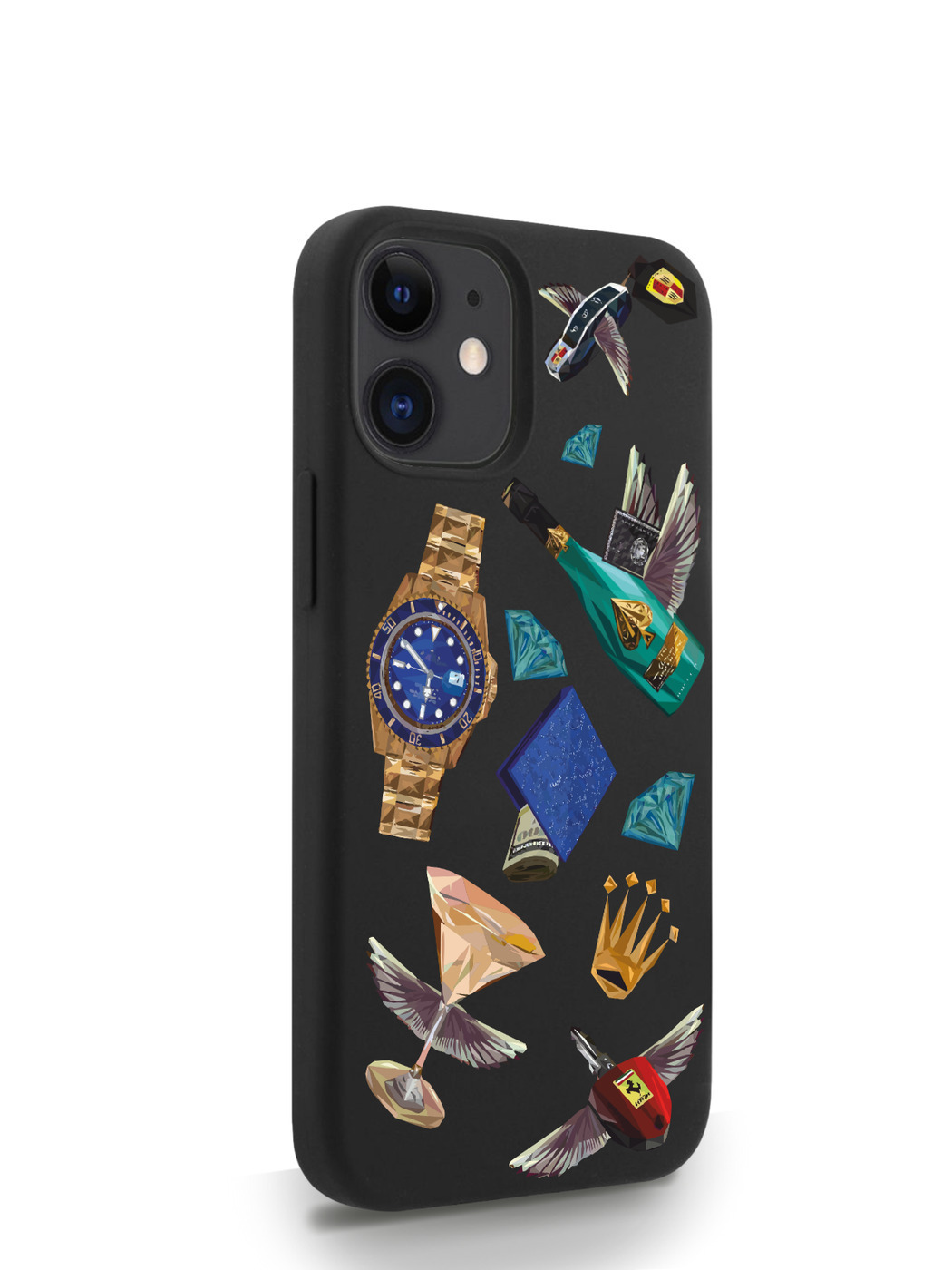 фото Чехол musthavecase для iphone 12 mini luxury lifestyle черный