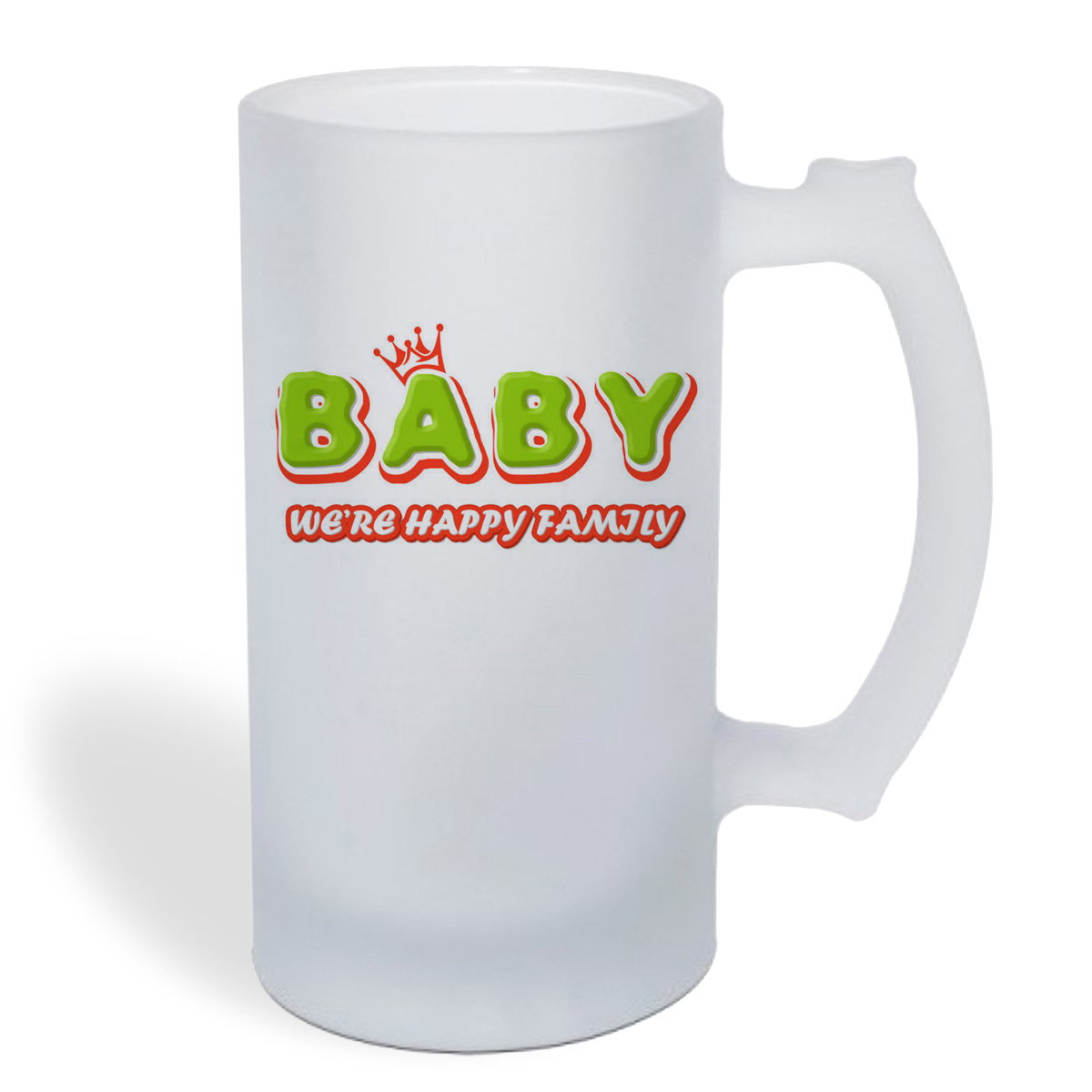 

Кружка пивная CoolPodarok Прикол. Семья. Baby were happy family