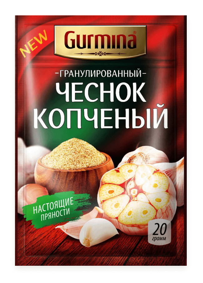 Чеснок Gurmina копченый гранулы 20 г