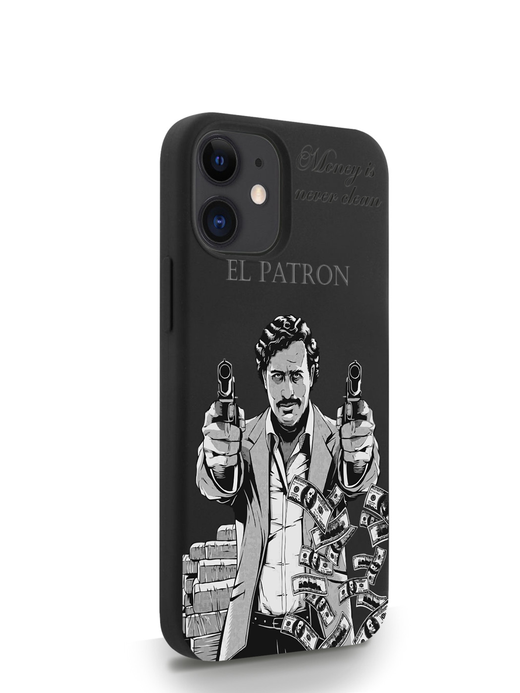 фото Чехол musthavecase для iphone 12 mini el patron pablo escobar черный