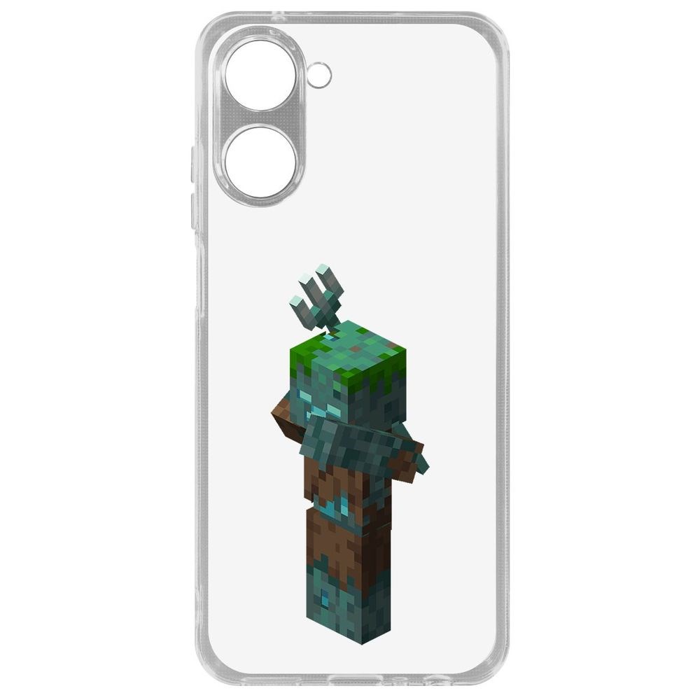 

Чехол Minecraft-Утопленник для Realme 10 4G, Прозрачный