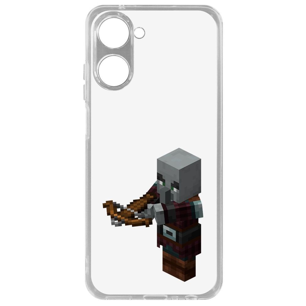 

Чехол Minecraft-Разбойник для Realme 10 4G, Прозрачный