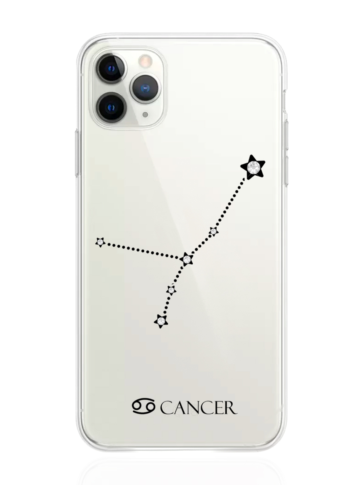 фото Чехол с инкрустацией кристаллами lux для iphone 11 pro max рак cancer musthavecase