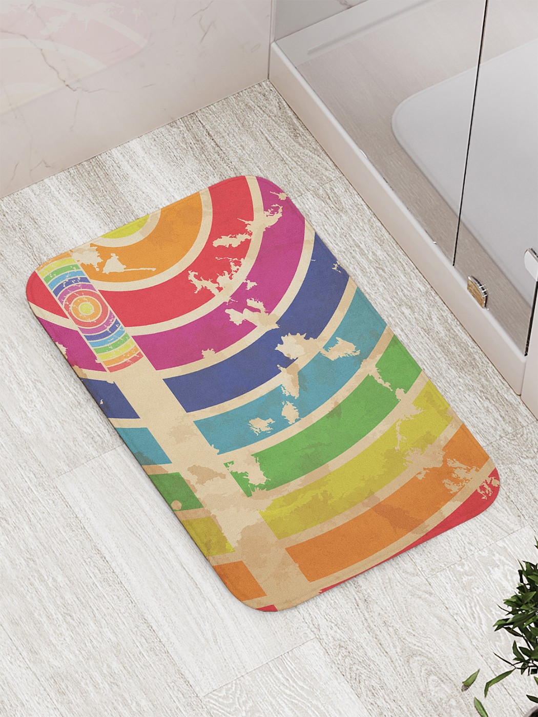 

bath_63021 Коврик противоскользящий для ванной, сауны, бассейна, 77х52 см