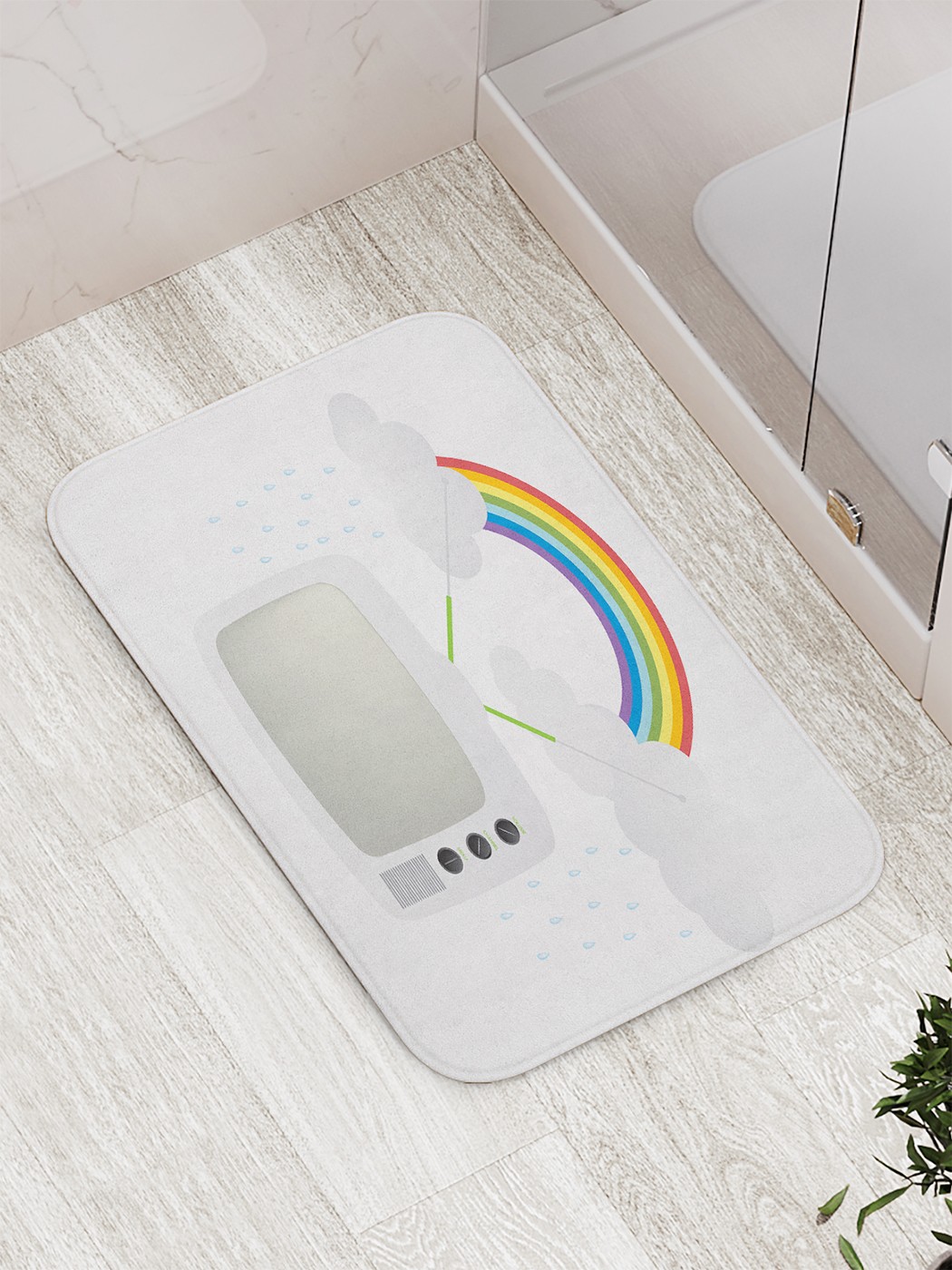 

bath_63016 Коврик противоскользящий для ванной, сауны, бассейна, 77х52 см