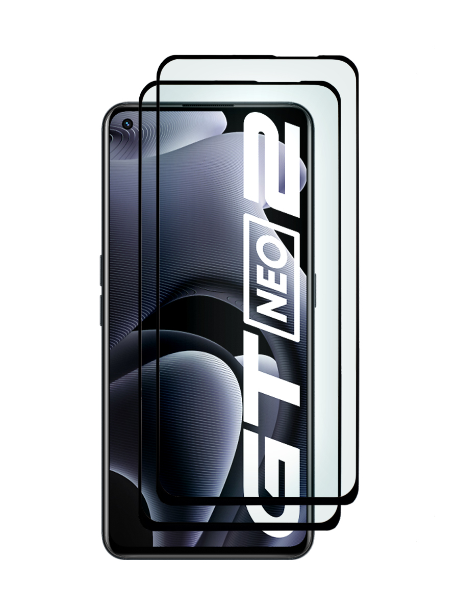 

Защитное стекло 5D для Realme GT Neo 2 черный, с рамкой комплект 2 шт, MOTG2-5D-RLM-GT-NEO2