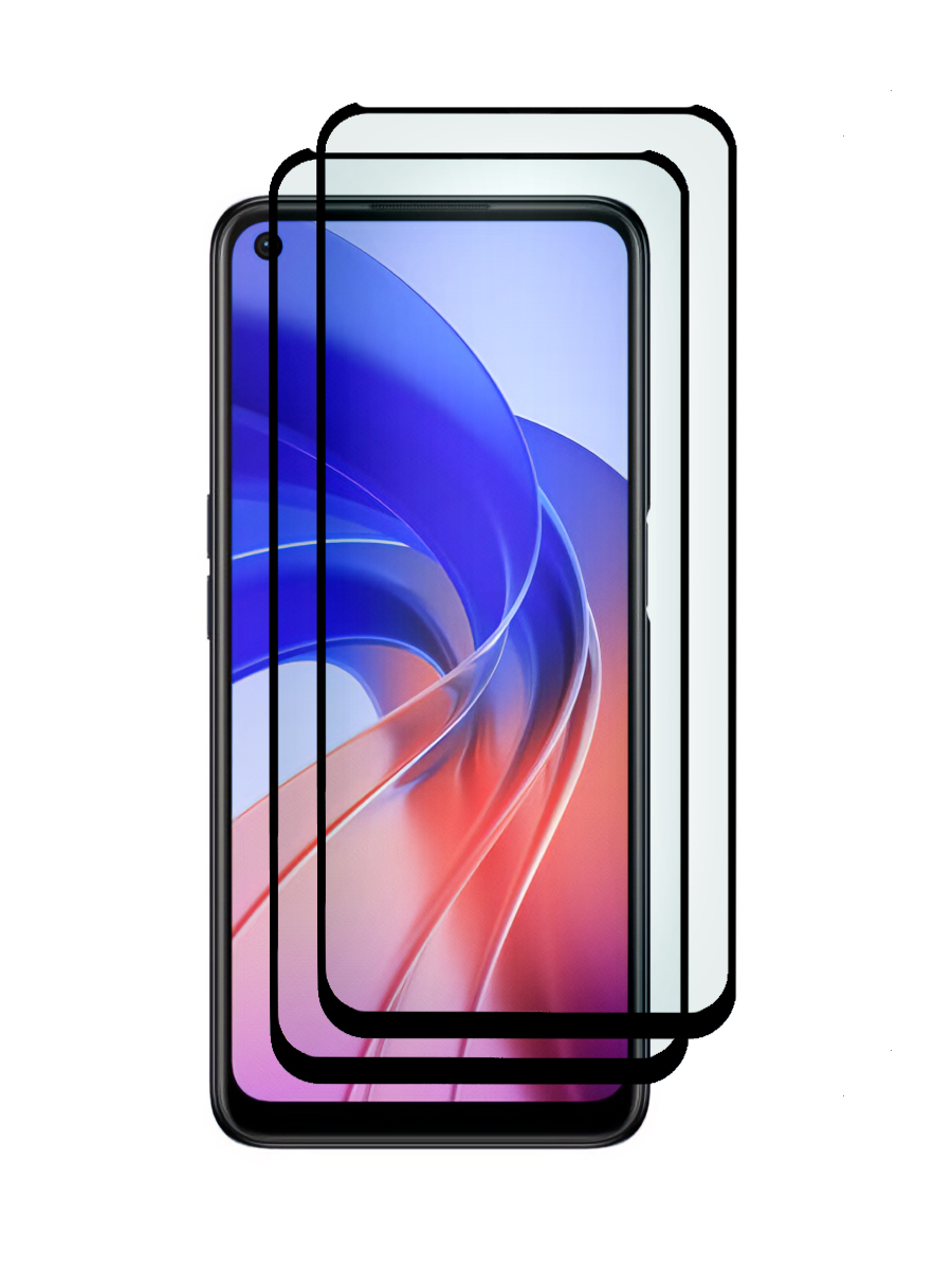 

Защитное стекло 5D для Oppo A55 черный, с рамкой комплект 2 шт, MOTG2-5D-OPPO-A55