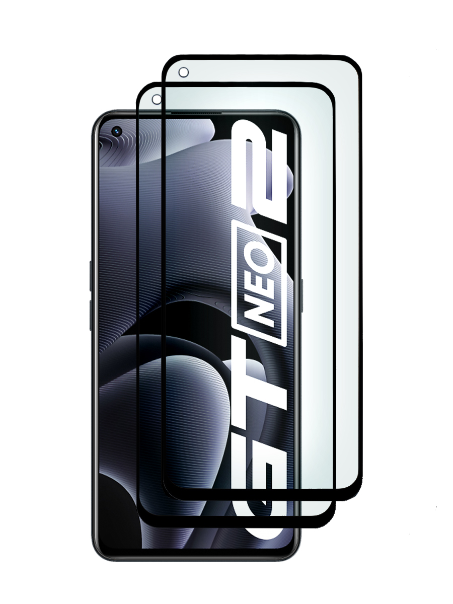 

Защитное стекло 3D для Realme GT Neo 2 черный, с рамкой комплект 2 шт, MOTG2-3D-RLM-GT-NEO2-HOL
