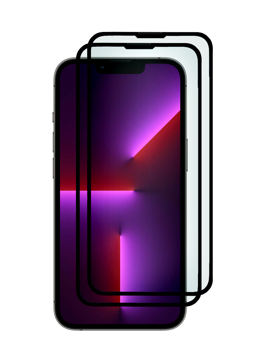 

Защитное стекло 3D для Apple iPhone 13, 13 Pro черный, с рамкой комплект 2 шт, MOTG2-3D-DP-APL-13-PRO