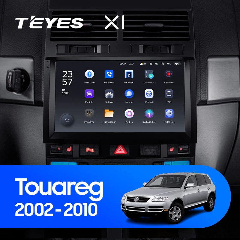 Штатная магнитола Teyes X1 4G 232 Volkswagen Touareg GP 2002-2010 F1 2780000₽