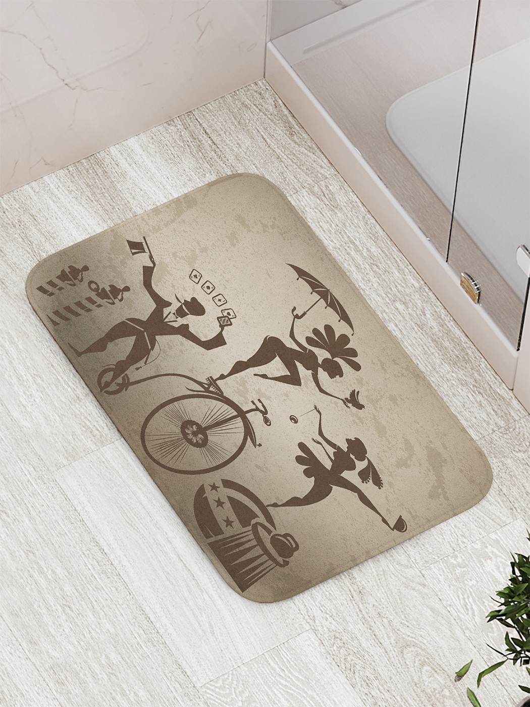 

bath_62863 Коврик противоскользящий для ванной, сауны, бассейна, 77х52 см