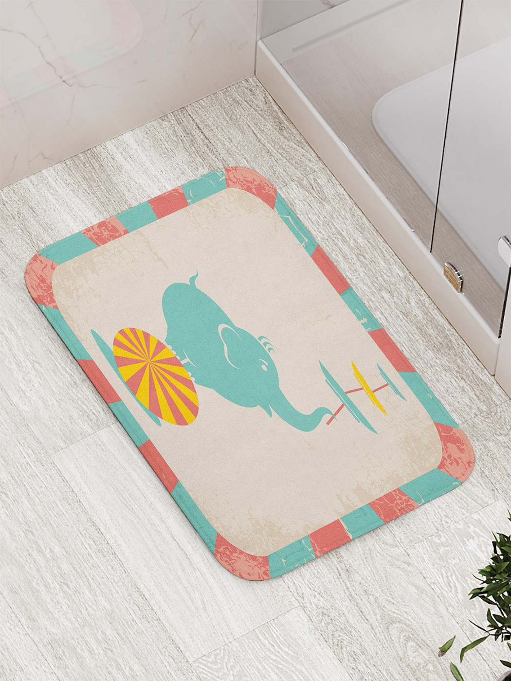 

bath_62860 Коврик противоскользящий для ванной, сауны, бассейна, 77х52 см