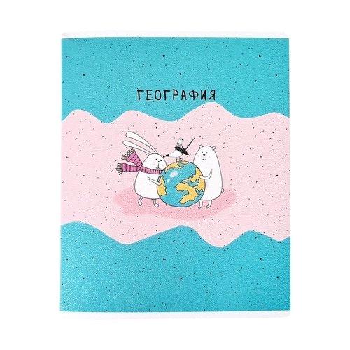 

Тетрадь общая в клетку BeSmart Bunny География, 48 л., 1 шт., Be Smart Bunny 48 165 203