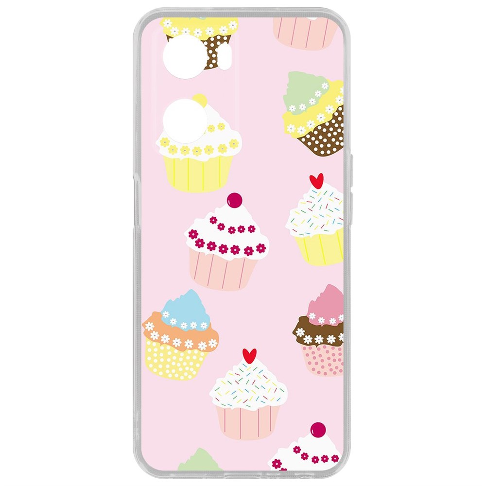 

Чехол Пироженки для Oppo A57s, Прозрачный
