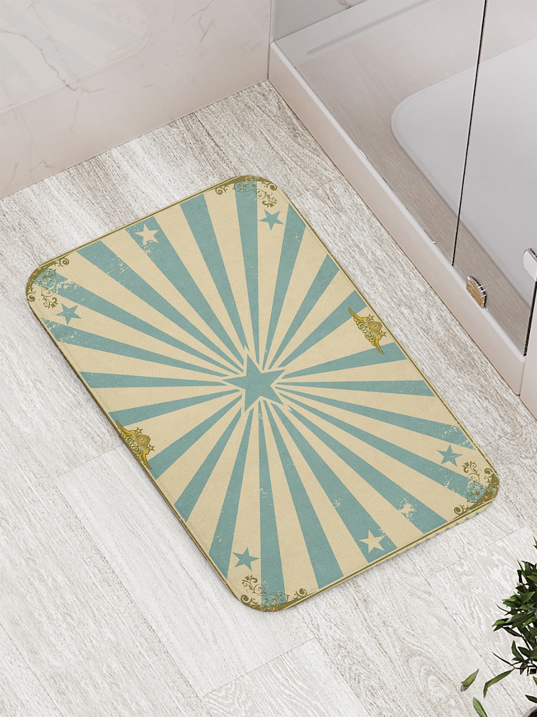 

bath_62844 Коврик противоскользящий для ванной, сауны, бассейна, 77х52 см