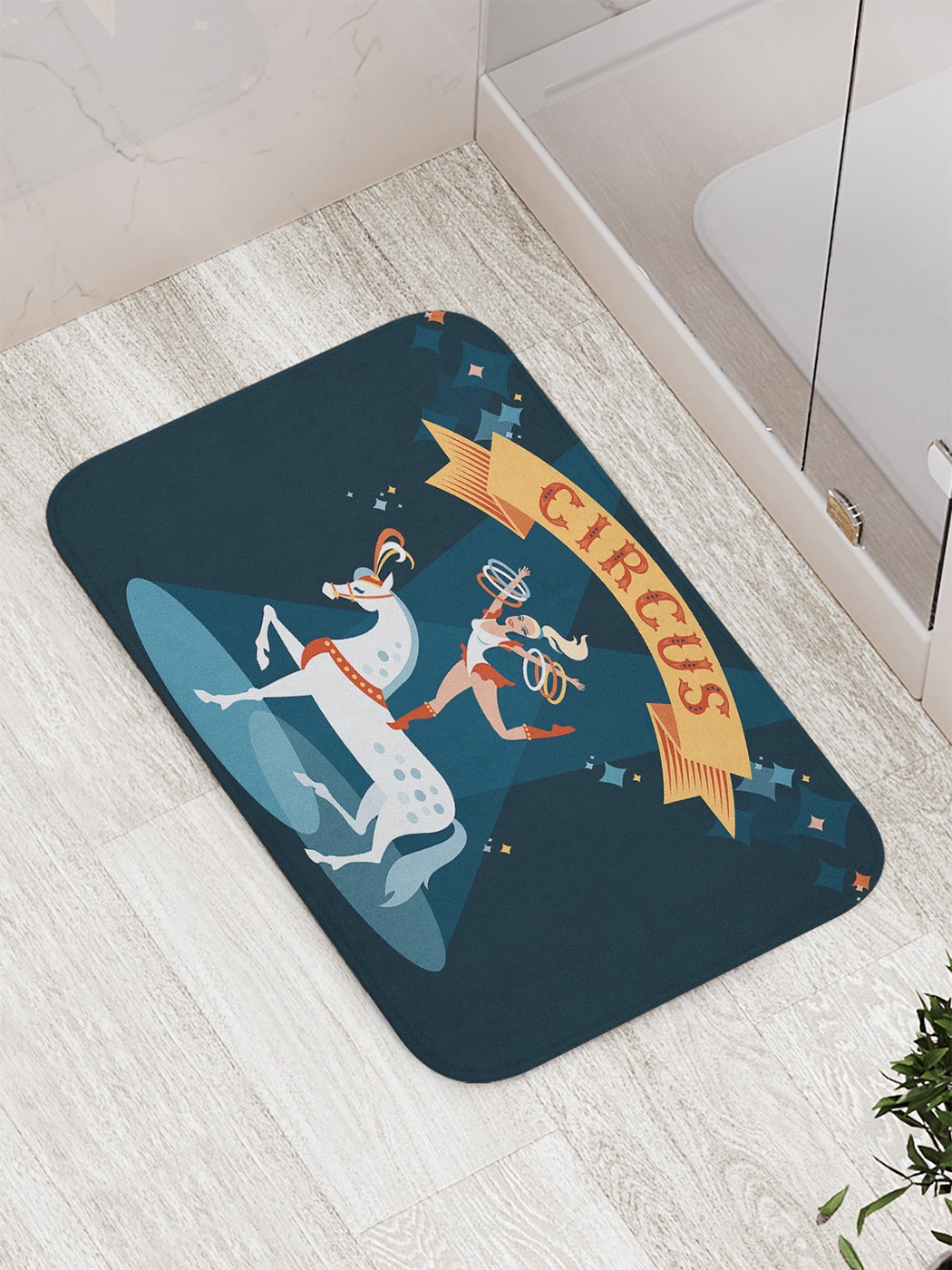 

bath_62843 Коврик противоскользящий для ванной, сауны, бассейна, 77х52 см