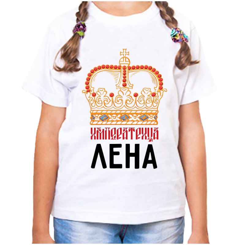 

Футболка девочке белая 36 р-р императрица лена, Белый, fdd_imperatrica_lena