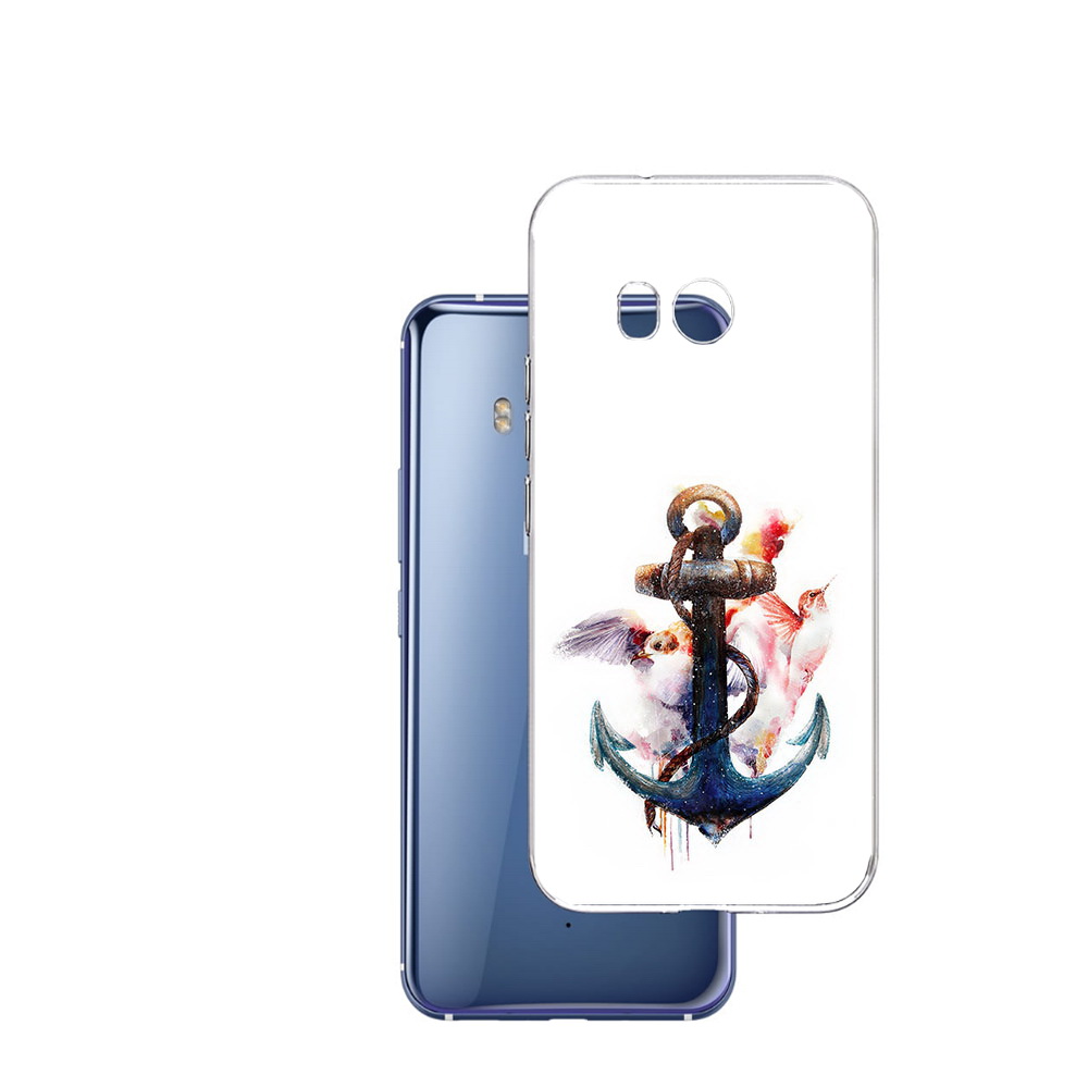 

Чехол MyPads Tocco для HTC U11 якорь с птицами, Прозрачный, Tocco